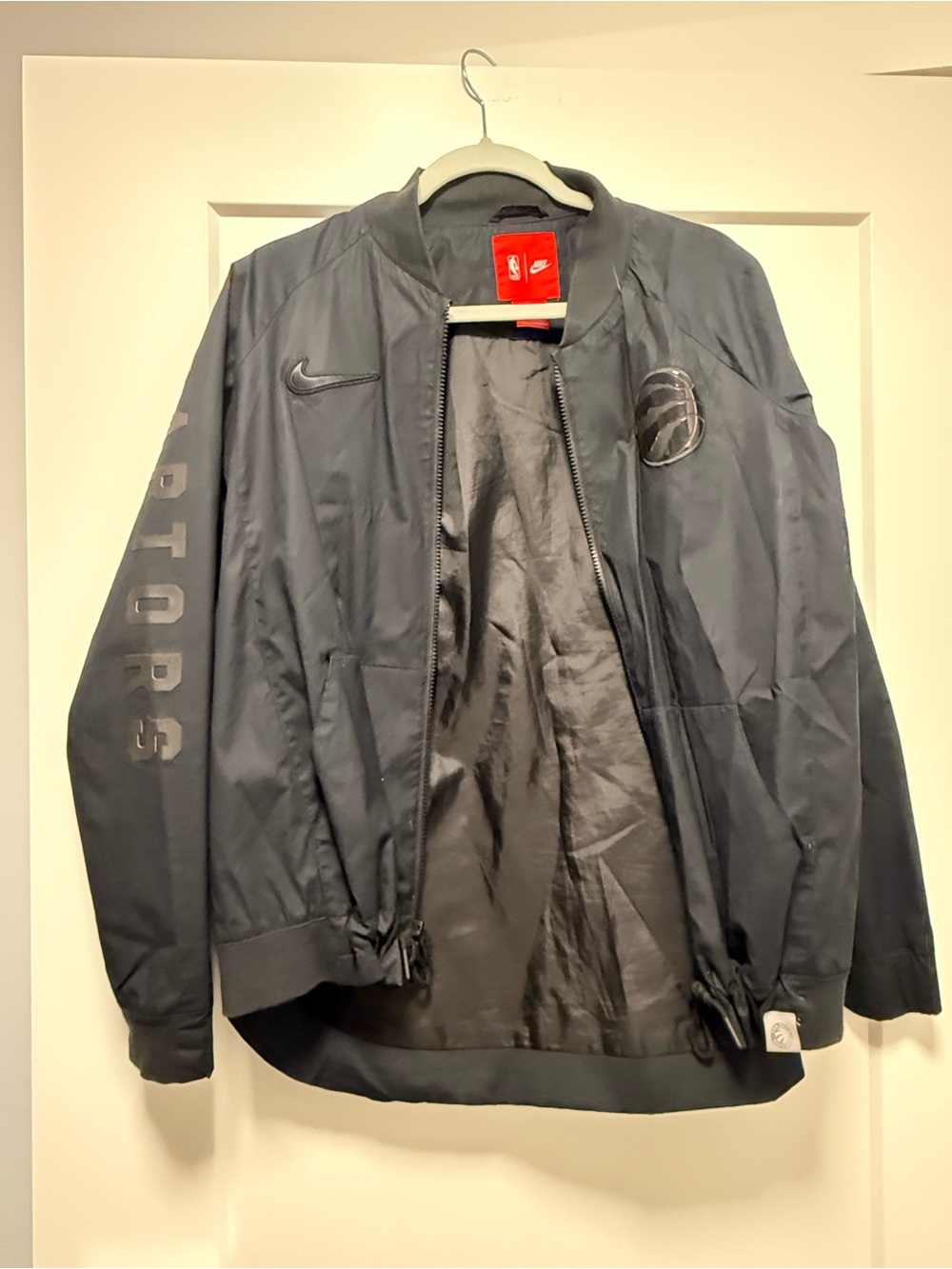 Nike Black Toronto Raptors Varsity Bomber Jacket